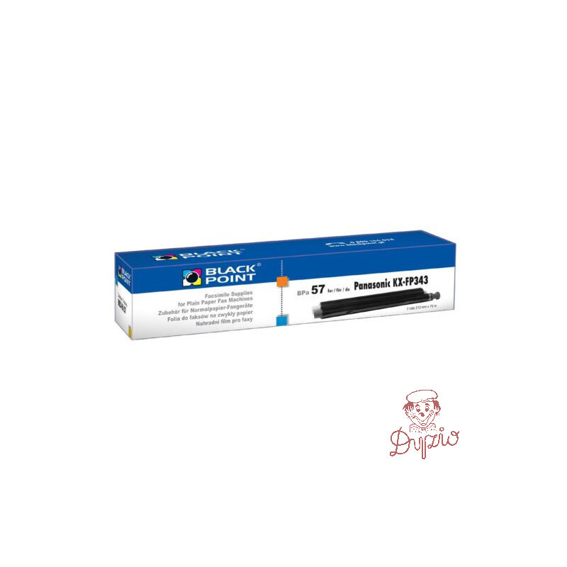 Folia do faksu BLACK POINT (BPPA57) zamiennik PANASONIC (KX-FA57A/KX-FA57X) KX-FP 343/363