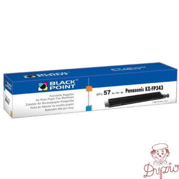 Folia do faksu BLACK POINT (BPPA57) zamiennik PANASONIC (KX-FA57A/KX-FA57X) KX-FP 343/363