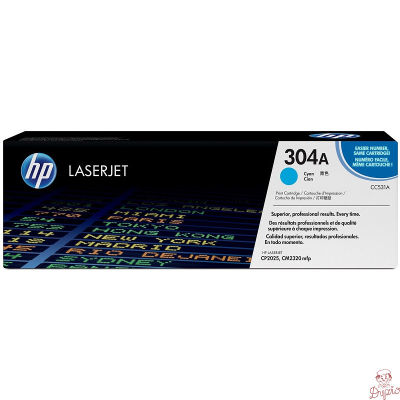 Toner HP 304A (CC531A) niebieski 2800str CM2320/CP2020/CP2025