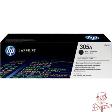 Toner HP 305A (CE410A) czarny 2200str LaserJet Pro300Color400Color
