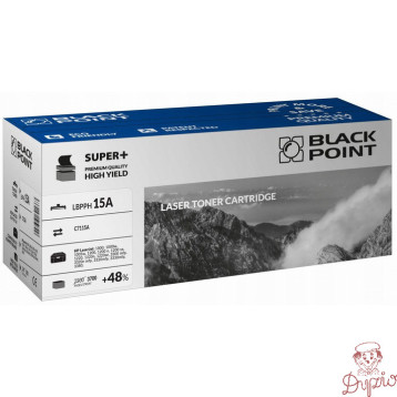 Toner BLACK POINT (LBPPH15A) czarny 3700str zamiennik HP (15A/C7115A)