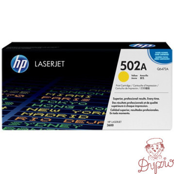 Toner HP 502A (Q6472A) żółty 4000str 3600