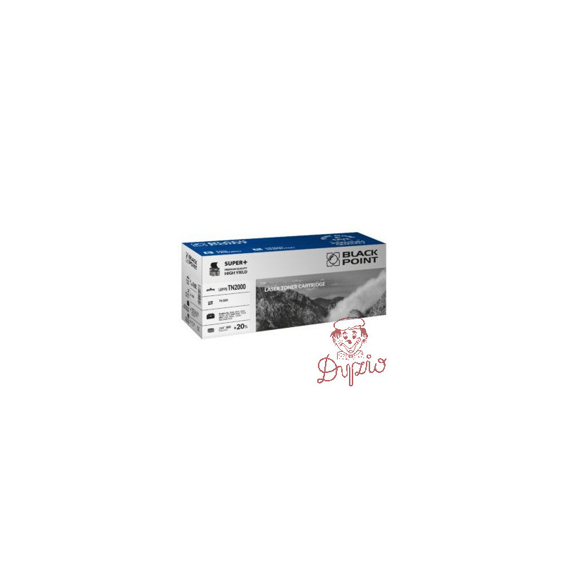 Toner BLACK POINT (LBPPBTN2000) czarny 3000str zamiennik BROTHER (TN-2000)