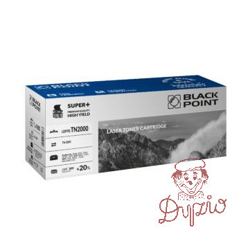 Toner BLACK POINT (LBPPBTN2000) czarny 3000str zamiennik BROTHER (TN-2000)