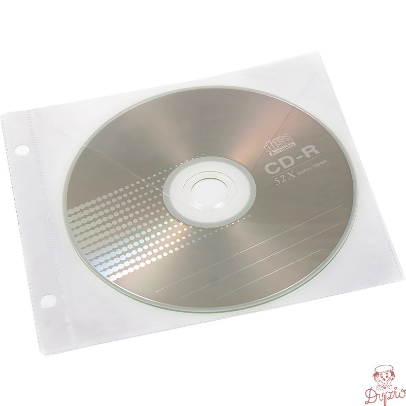 Koszulki groszkowe na płyty CD DVD 10 sztuk ET-18 BIURFOL