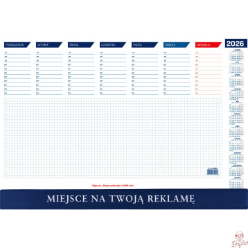 Biuwar mały z listwą 465x320mm 2026 KB052B Wokół Nas