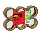 Taśma pakowa SCOTCH 371 (6szt) Hot-melt brązowa 48x66m XX004803811/7000095738