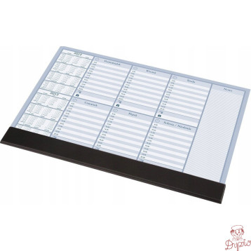 BIUWAR z listwą plan tygodnia 470x330mm 0318-0005-99 PANTA PLAST