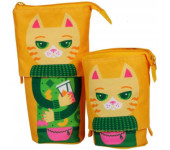 Piórnik saszetka wysuwana COOL GANG KITTY + gratisy HA 2216 0810-CG06P1 Happy Color
