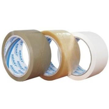 Taśma pakowa kauczuk brązowa 48x50m SOLVENT SMART 551/SM04 Taśma pakowa kauczuk brązowa 48x50m SOLVENT SMART 551/SM04