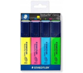 Zakreślacze TOPSTAR 4 kolorów etui STAEDTLER 364WP4