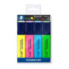 Zakreślacze TOPSTAR 4 kolorów etui STAEDTLER 364WP4