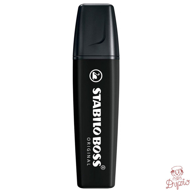 Zakreślacz marker STABILO BOSS 70/46 czarny ścięty 2mm-5mm