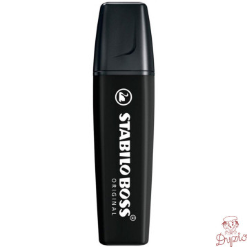 Zakreślacz marker STABILO BOSS 70/46 czarny ścięty 2mm-5mm