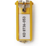 Zawieszki do kluczy (6szt.) żółte 195704 DURABLE KEY CLIP