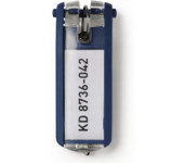 Zawieszki do kluczy (6szt.) granatowe 195707 DURABLE KEY CLIP