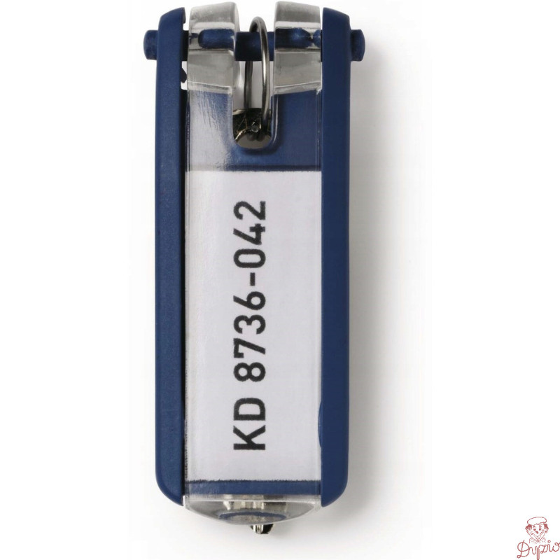 Zawieszki do kluczy (6szt.) granatowe 195707 DURABLE KEY CLIP