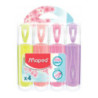 Zakreślacz fluo peps pastel mix kolorów 4 szt etui pud. z zaw 742546 MAPED