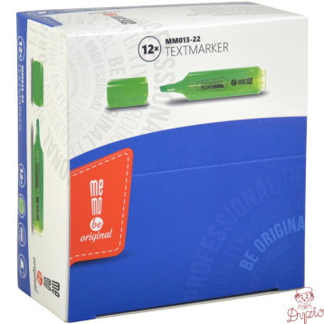 Zakreślacz MEMOBE neon zielony MM013-22