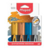 Zakreślacz Fluo Peps metaliczny brokat 4szt. kolory etui 742000 MAPED