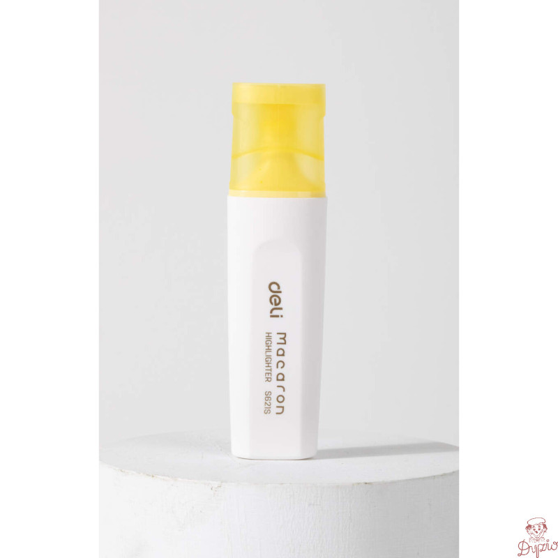 Zakreślacz 15mm MACARON żółty S621S YELLOW DELI