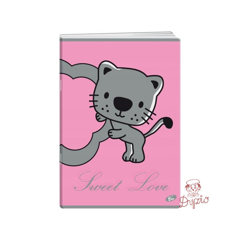 Zeszyt A5 32k kratka okładka miękka SWEET LOVE EL-M8-032-KA5 ELISA