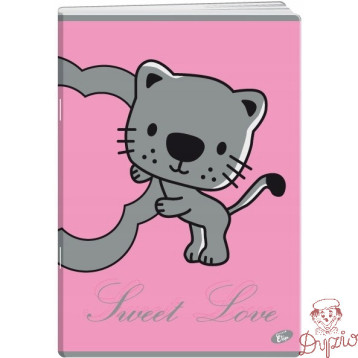 Zeszyt A5 32k kratka okładka miękka SWEET LOVE EL-M8-032-KA5 ELISA