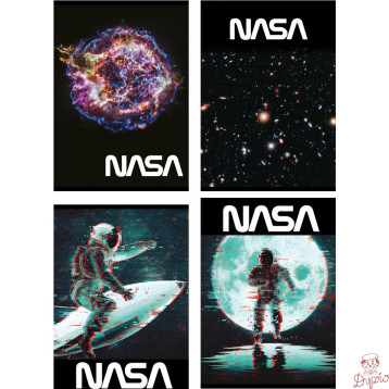 Zeszyt A5 32k 3-linia kolorowa SPACE ADVENTURE laminowany UNIPAP