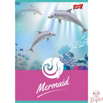 Zeszyt A5 16k kratka laminowany MERMAID UNIPAP