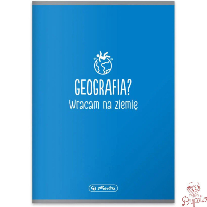 Zeszyt szkolny przedmiotowy A5 60 kartek w kratkę 70g GEOGRAFIA 400197996 HERLITZ