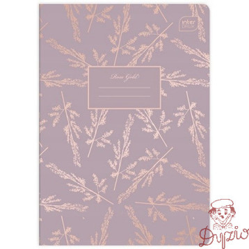 Zeszyt A5 60k linia 70g METALLIC ROSE GOLD INTERDRUK