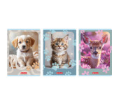 Zeszyt A4 32k kratka z marginesem ANIMALS 400206430 HERLITZ