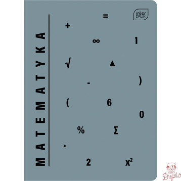 Zeszyt A5 60k kratka 70g miękki MATEMATYKA INTERDRUK