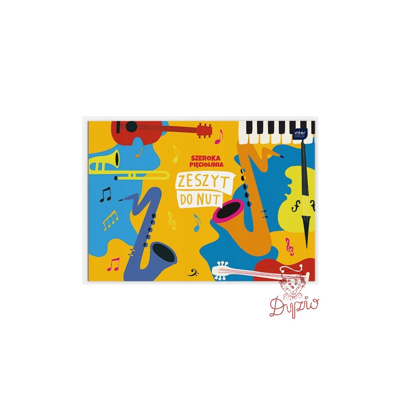 Zeszyt do nut B5 16k linia szeroka mix INTERDRUK