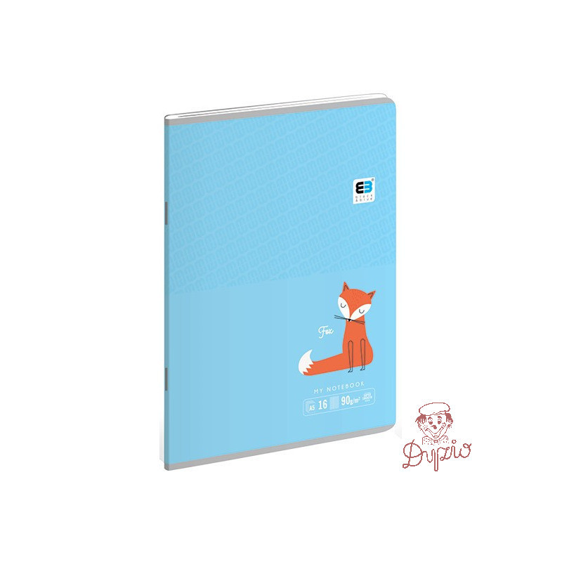 Zeszyt A5 16k. kolorowa linia B&B KIDS PASTEL 5563 INTERDRUK