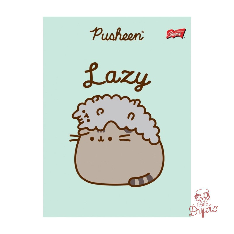 Zeszyt szkolny A5 32 kartki w kratkę laminowany PUSHEEN ST.MAJEWSKI