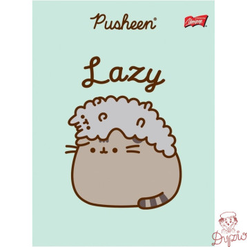 Zeszyt szkolny A5 32 kartki w kratkę laminowany PUSHEEN ST.MAJEWSKI
