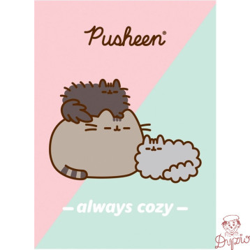 Zeszyt szkolny A4 32 kartki w kratkę laminowany PUSHEEN ST.MAJEWSKI