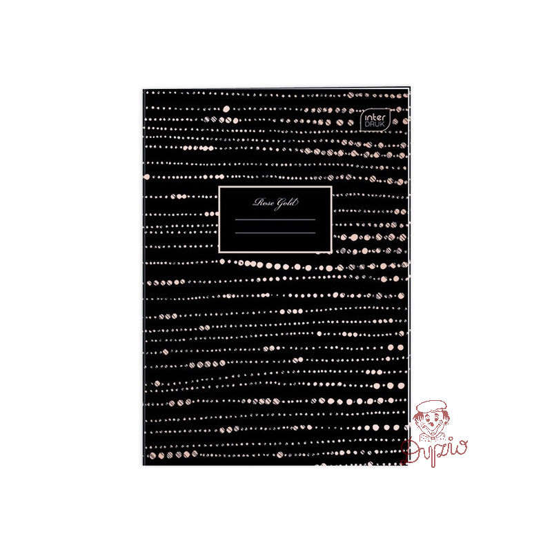 Zeszyt A4 60k kratka 70g METALLIC ROSE GOLD INTERDRUK