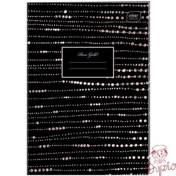 Zeszyt A4 60k kratka 70g METALLIC ROSE GOLD INTERDRUK