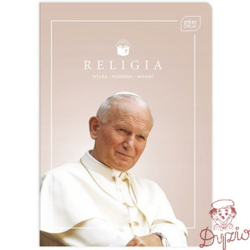 Zeszyt A5 60k kratka RELIGIA JPII/FRANCISZEK INTERDRUK