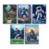 Zeszyt A5 16k linia podwójna kolorowa PIXEL FUN chłopięcy 400207498 HERLITZ