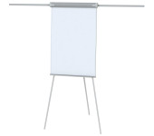 Flipchart na trójnogu, suchościeralny magnetyczny AQUA, 68x105xh180 cm MEMOBE MF002