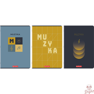 Zeszyt A4 16k pieciolinia MUZYKA pionowy 400206360 HERLITZ