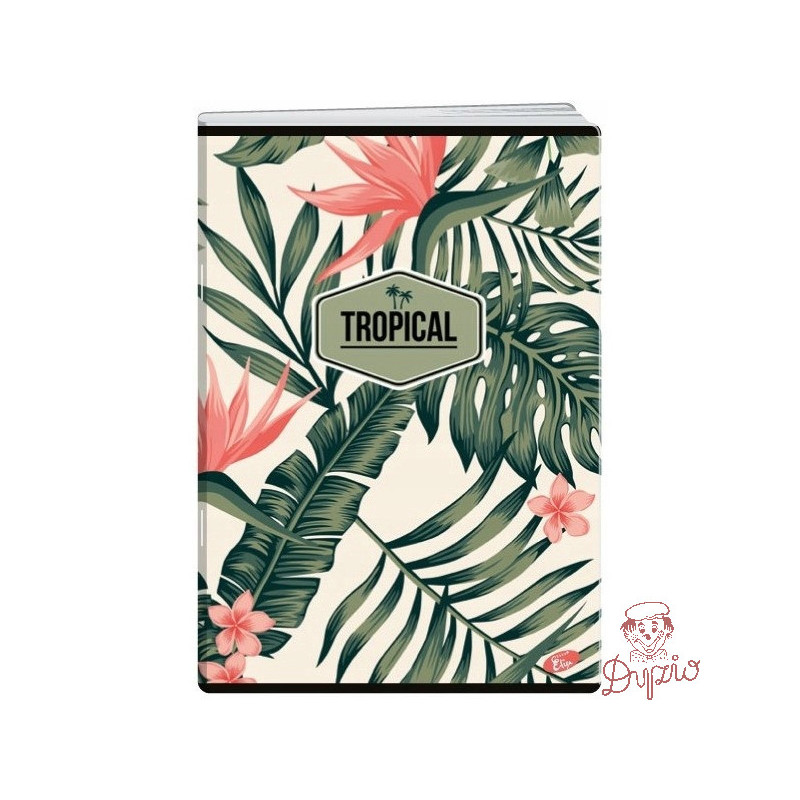 Zeszyt A5 80k kratka okładka miękka TROPICAL EL-M10-080-KA5 ELISA