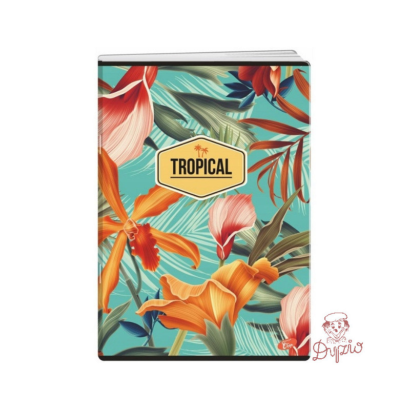 Zeszyt A5 80k linia okładka miękka TROPICAL EL-M10-080-LA5 ELISA