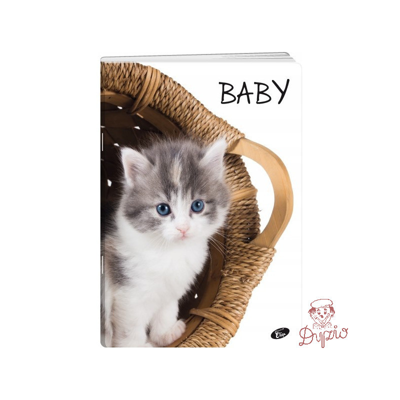 Zeszyt A5 32k kratka okładka miękka BABY EL-M5-032-KA5 ELISA