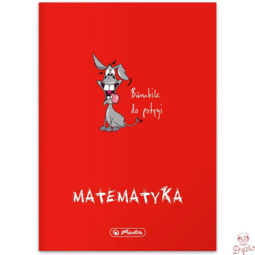 Zeszyt szkolny przedmiotowy A5 60 kartek w kratkę 70g MATEMATYKA 400197975 HERLITZ