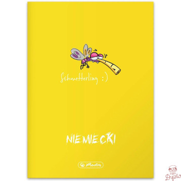 Zeszyt szkolny przedmiotowy A5 60 kartek w kratkę 70g JĘZYK NIEMIECKI 400197977 HERLITZ