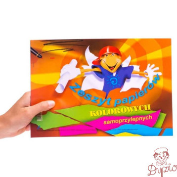 Zeszyt papierów kolorowych samoprzylepnych A4 KRESKA